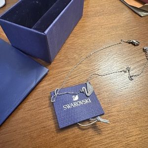 Brand new Swarovski necklace classic logo with package